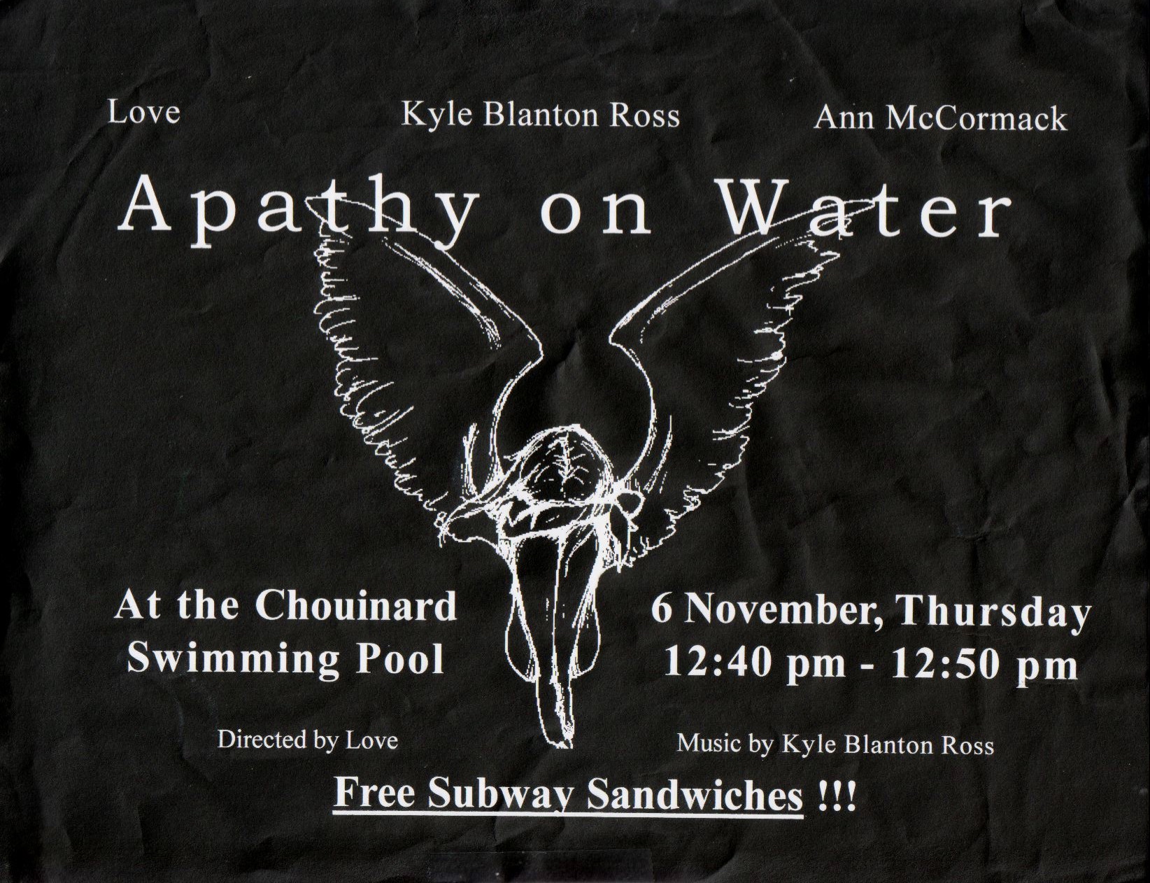 Apathy on Water(performed Thursday November 6, 2003)